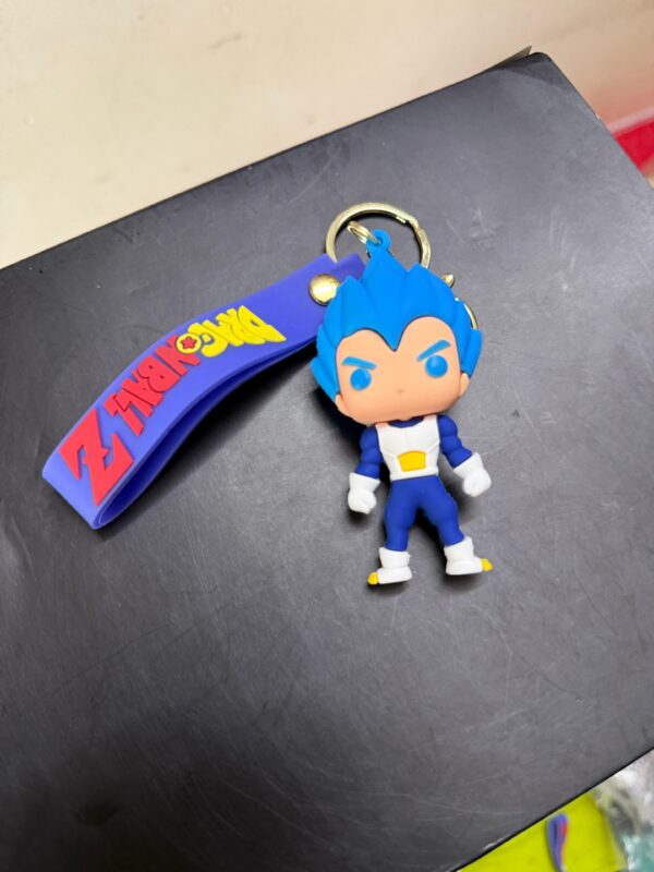 Vegeta Super Sain Blue Rubber Keychain